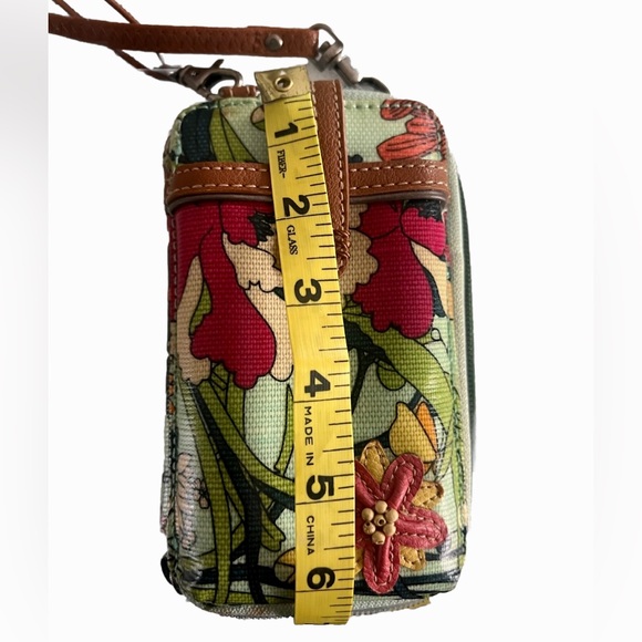 Sakroots Small Crossbody Wallet/Phone Floral Peace Purse EUC - Picture 4 of 11